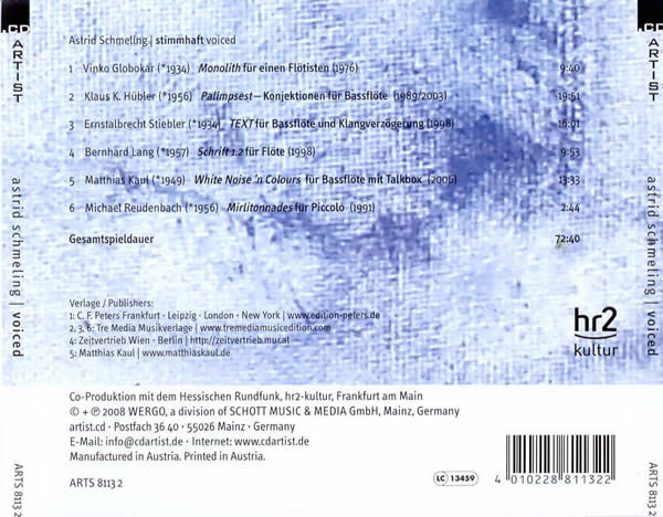CD mit Schrift 1.2 (Schmeling) Cover Seite 2