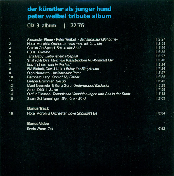 peter weibel tribute album, CD3, Cover S. 2